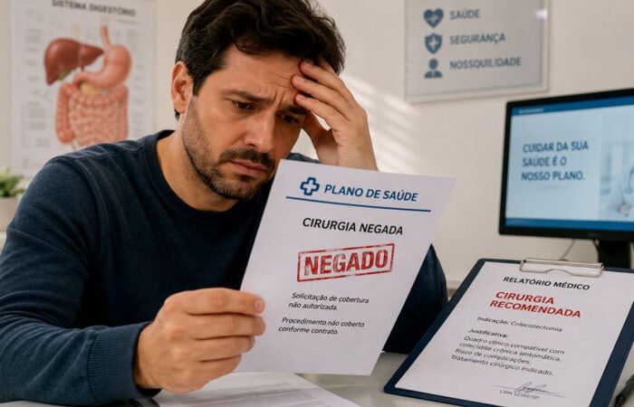 11Paciente preocupado porque o plano de saúde negou cirurgia recomendada pelo médico